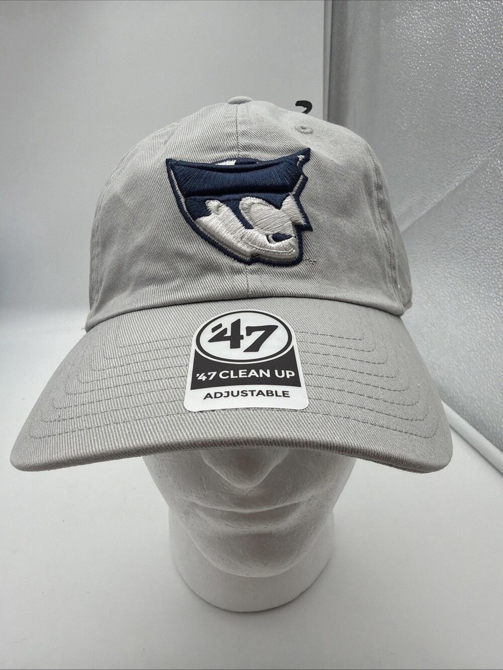 MARIETTA COLLEGE (PIONEERS) 47 BRAND "CLEAN UP" HAT (ADJUSTABLE) NWT GRAY RARE!